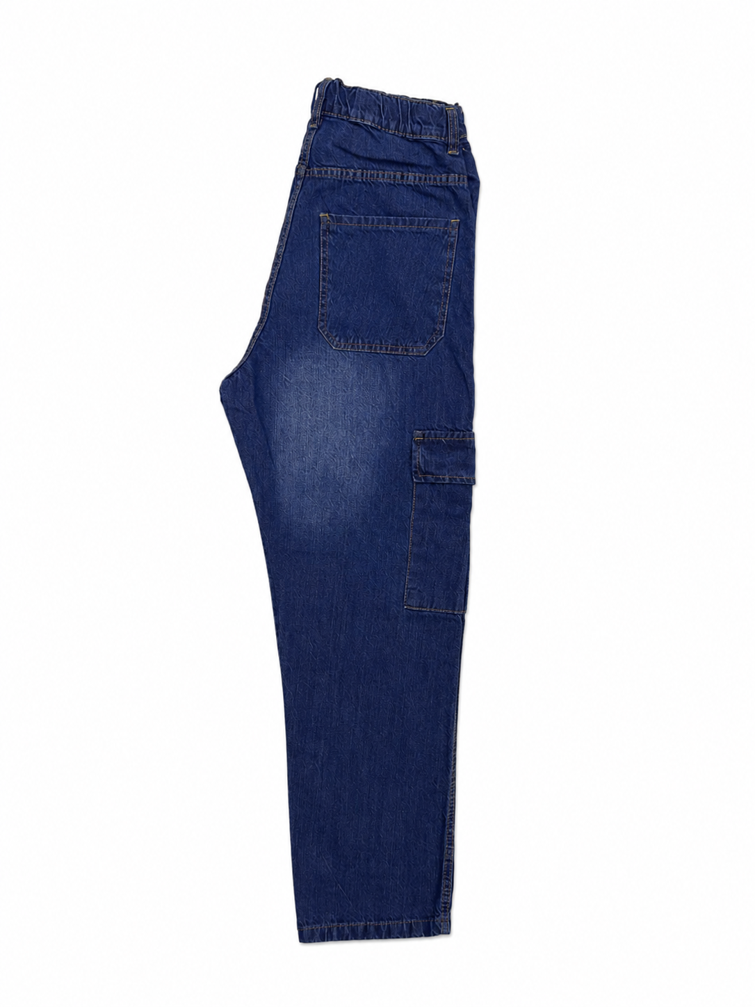 Men’s Baggy Jeans – Medium Blue Relaxed Fit Denim