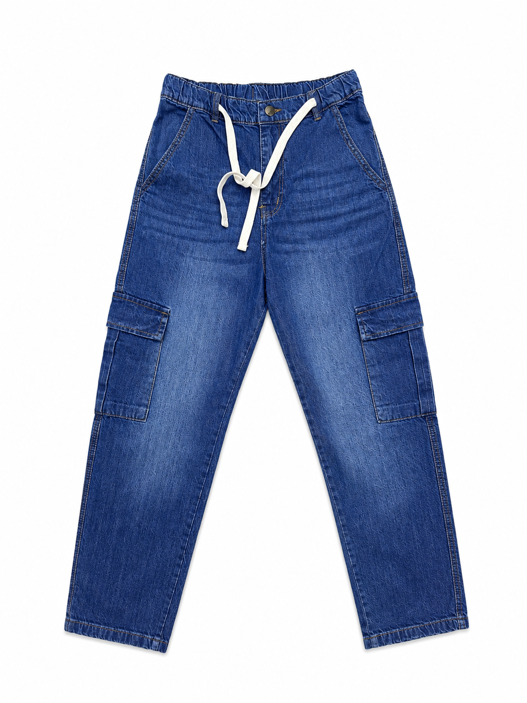 Men’s Baggy Jeans – Medium Blue Relaxed Fit Denim