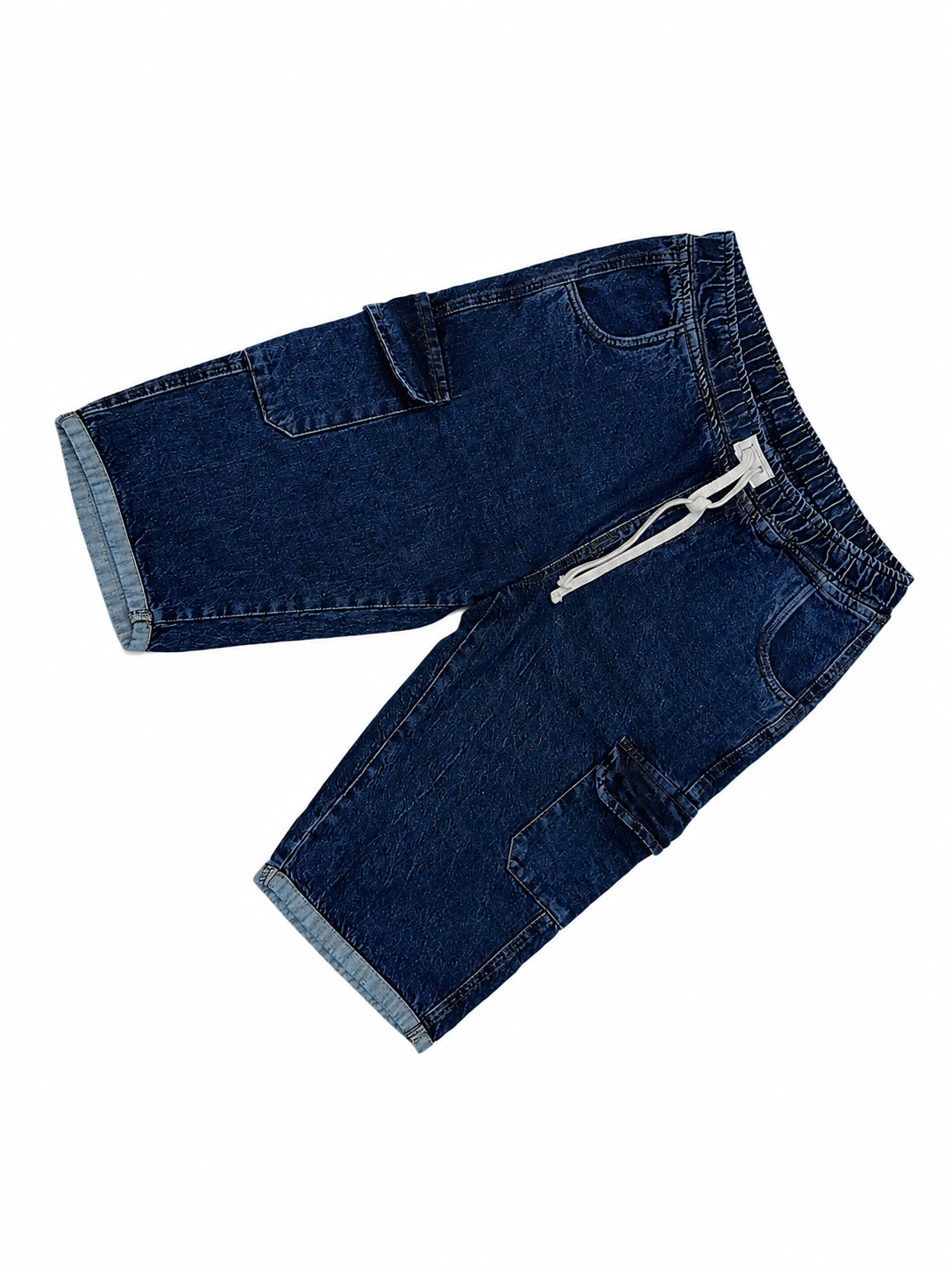 Men’s Denim Shorts Medium – Dark Blue Casual Fit