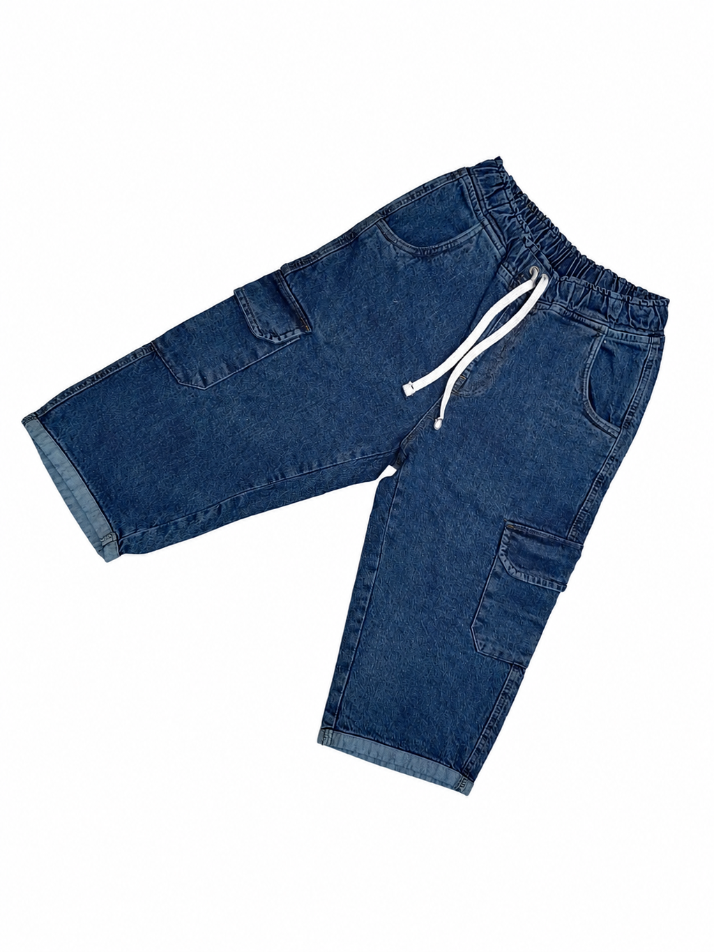 Men’s Denim Shorts – Navy Blue Casual Fit