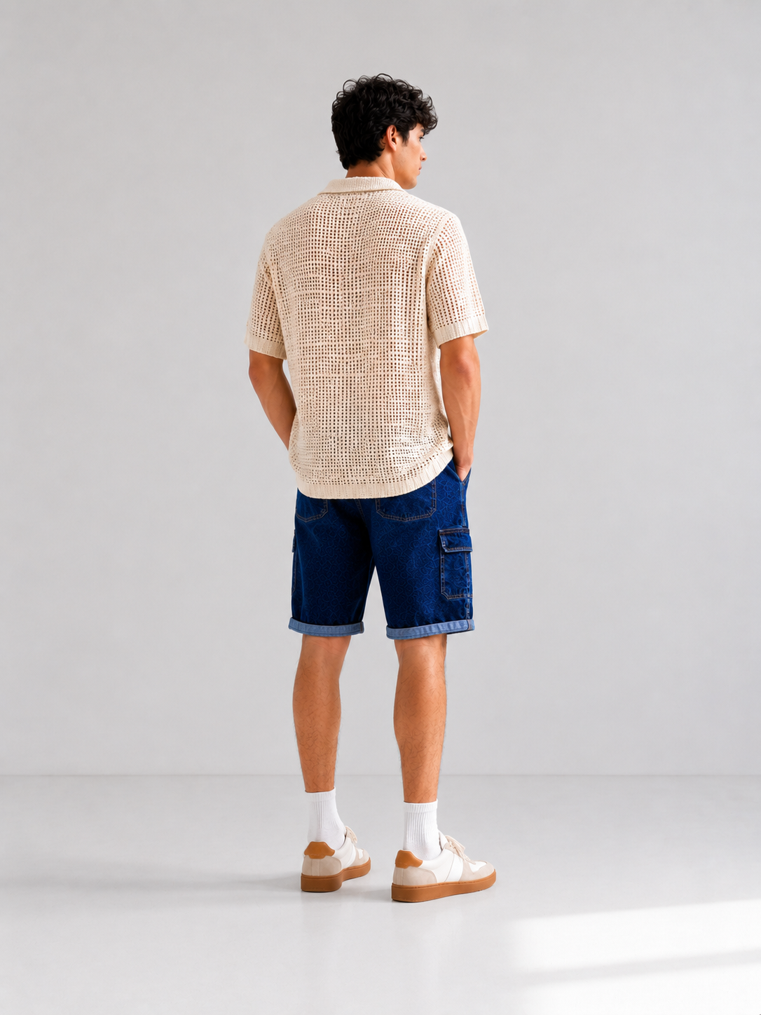 Men’s Denim Shorts Medium – Dark Blue Casual Fit