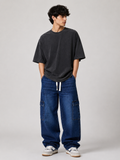 Men’s Baggy Jeans  Dark Blue Oversized Denim