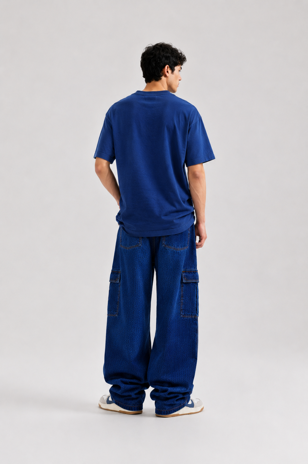 Men’s Baggy Jeans  Dark Blue Oversized Denim