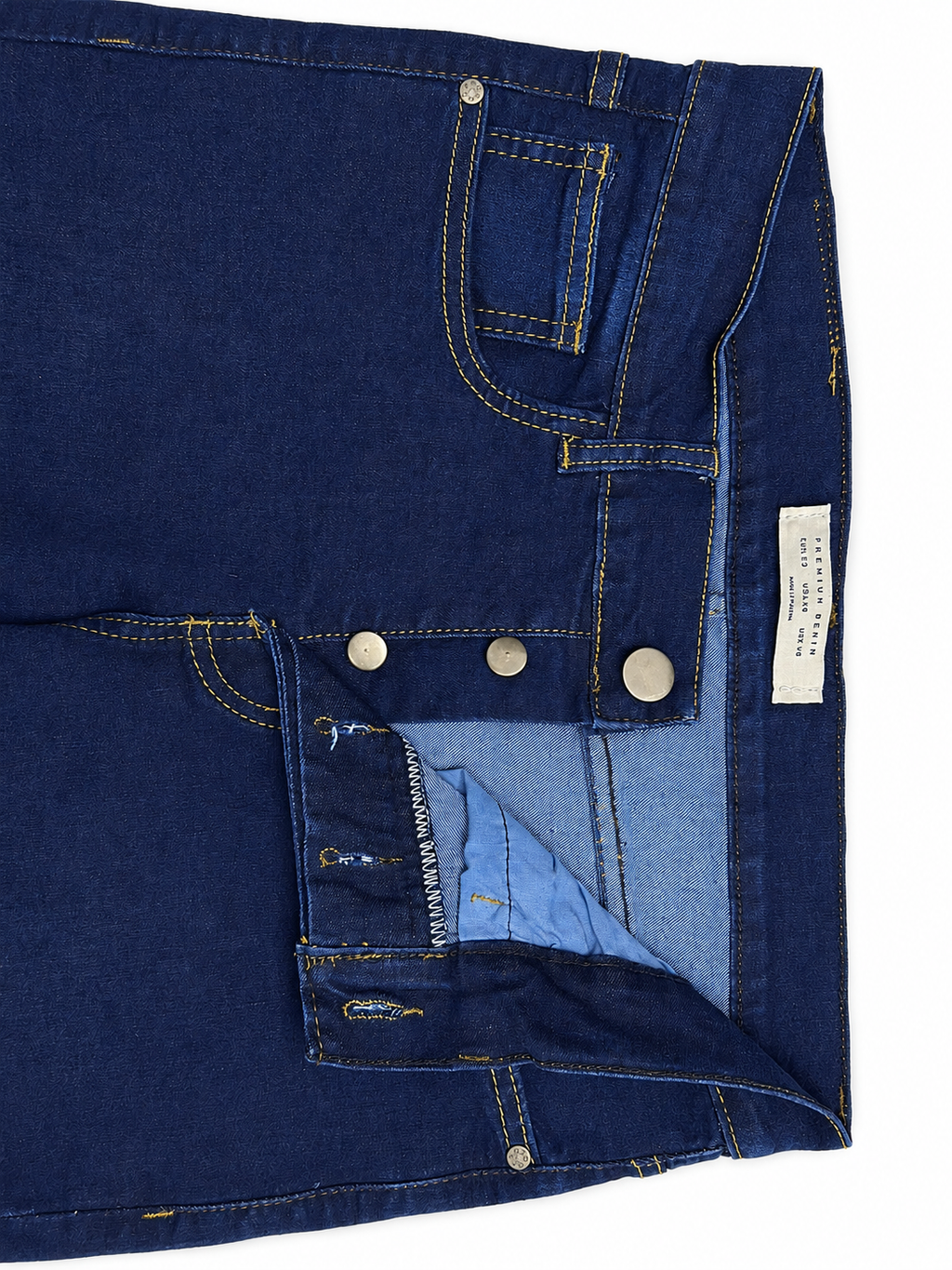 Men’s Ankle Fit Jeans – Dark Blue Denim