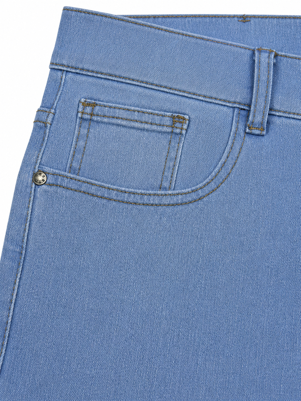 Men’s Ankle Fit Jeans – Mid Blue Denim